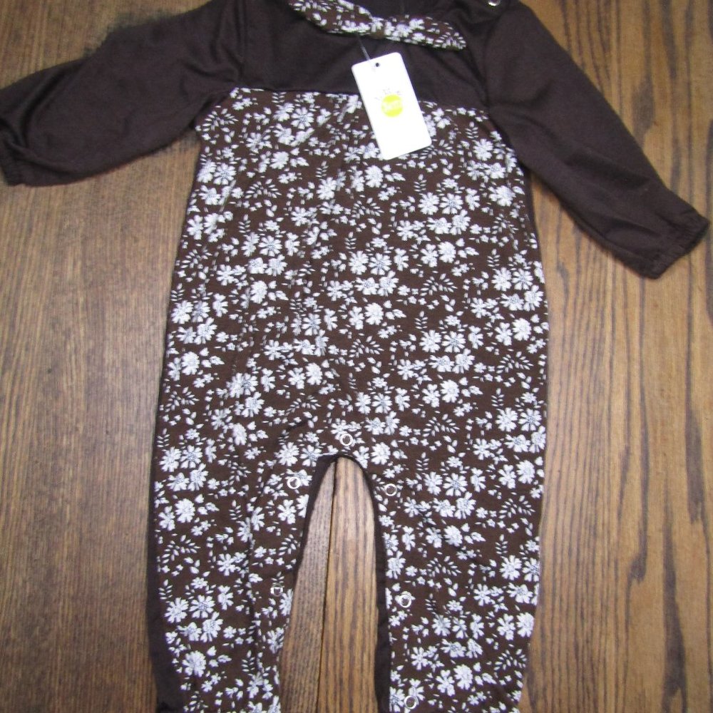 Little Sun baby girls one piece romper 12 months
